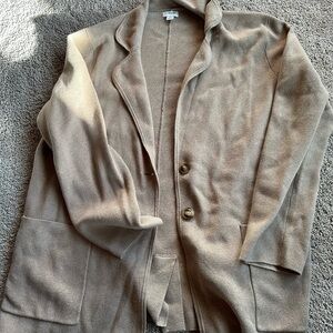 J. Crew Beige Knit Sweater Blazer-Size Medium